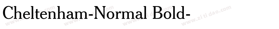 Cheltenham-Normal Bold字体转换